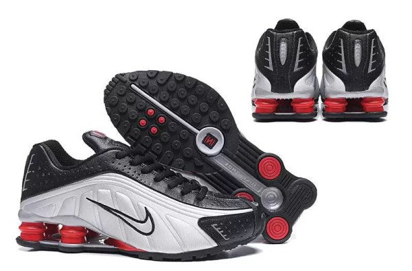 NIKE SHOX R4 "PRATA/VERMELHO" - PRONTA ENTREGA