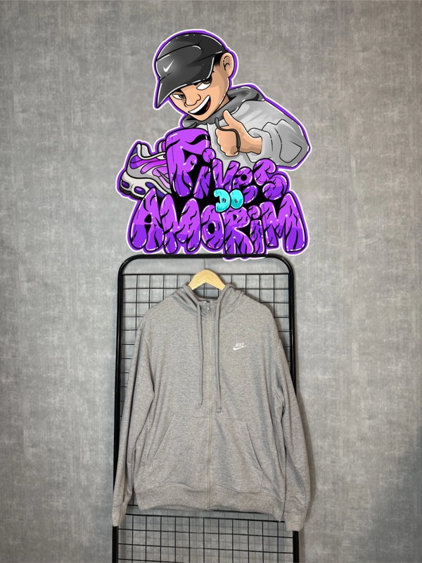 Moletom nike club cinza