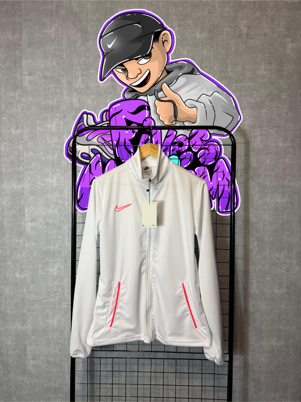 Jaqueta dri fit 2021 branco com laranja