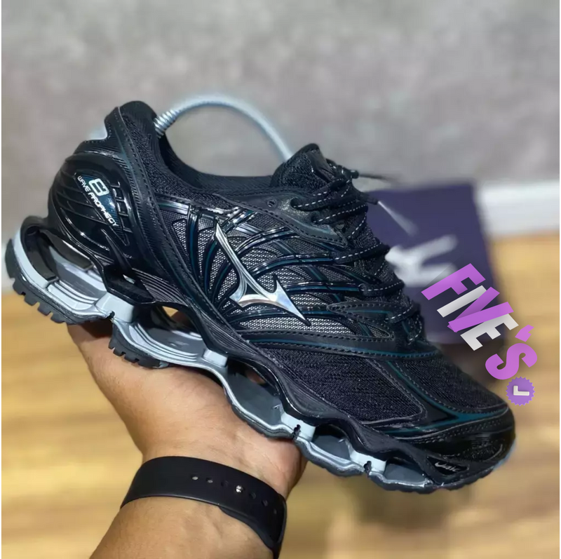 MIZUNO WAVE PROPHECY 8 "PRETO/CINZA"