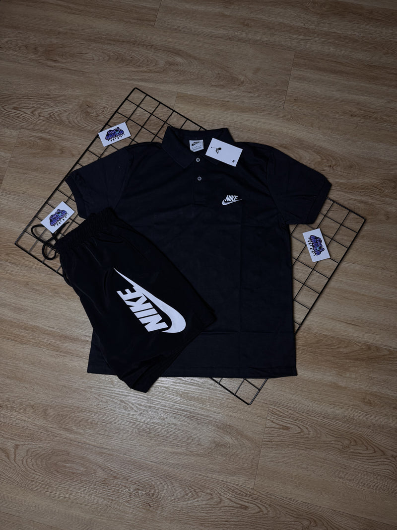 Kit Nike Polo Sportwear "Preta" - PREMIUM