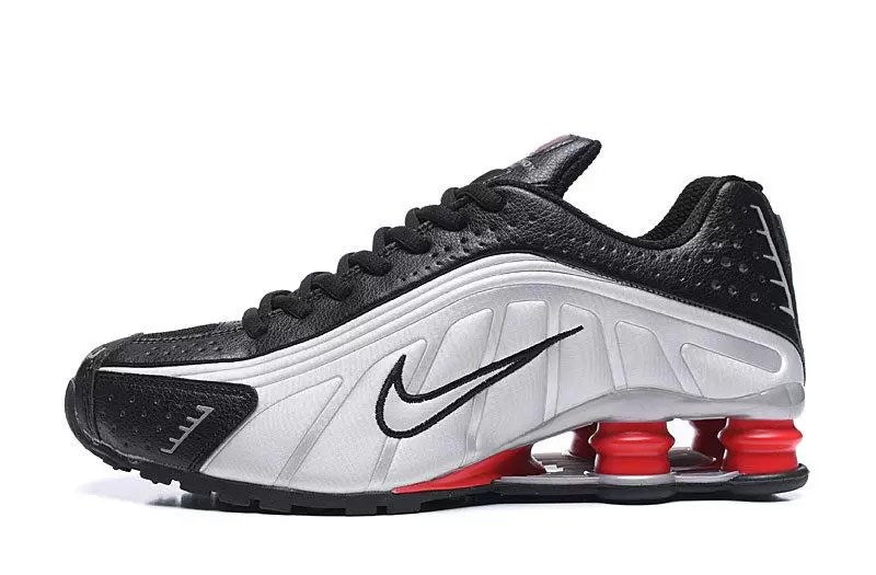 NIKE SHOX R4 "PRATA/VERMELHO" - PRONTA ENTREGA