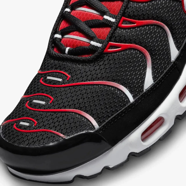 NK AIR MAX PLUS TN "BLACK UNIVERSITY RED" - PRONTA ENTREGA